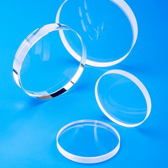 Flat sapphire windows